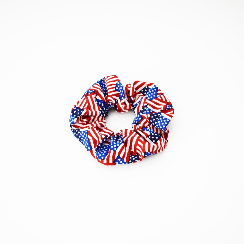 Patriotic Scrunchie ~  Bun Holder ~ Hair
